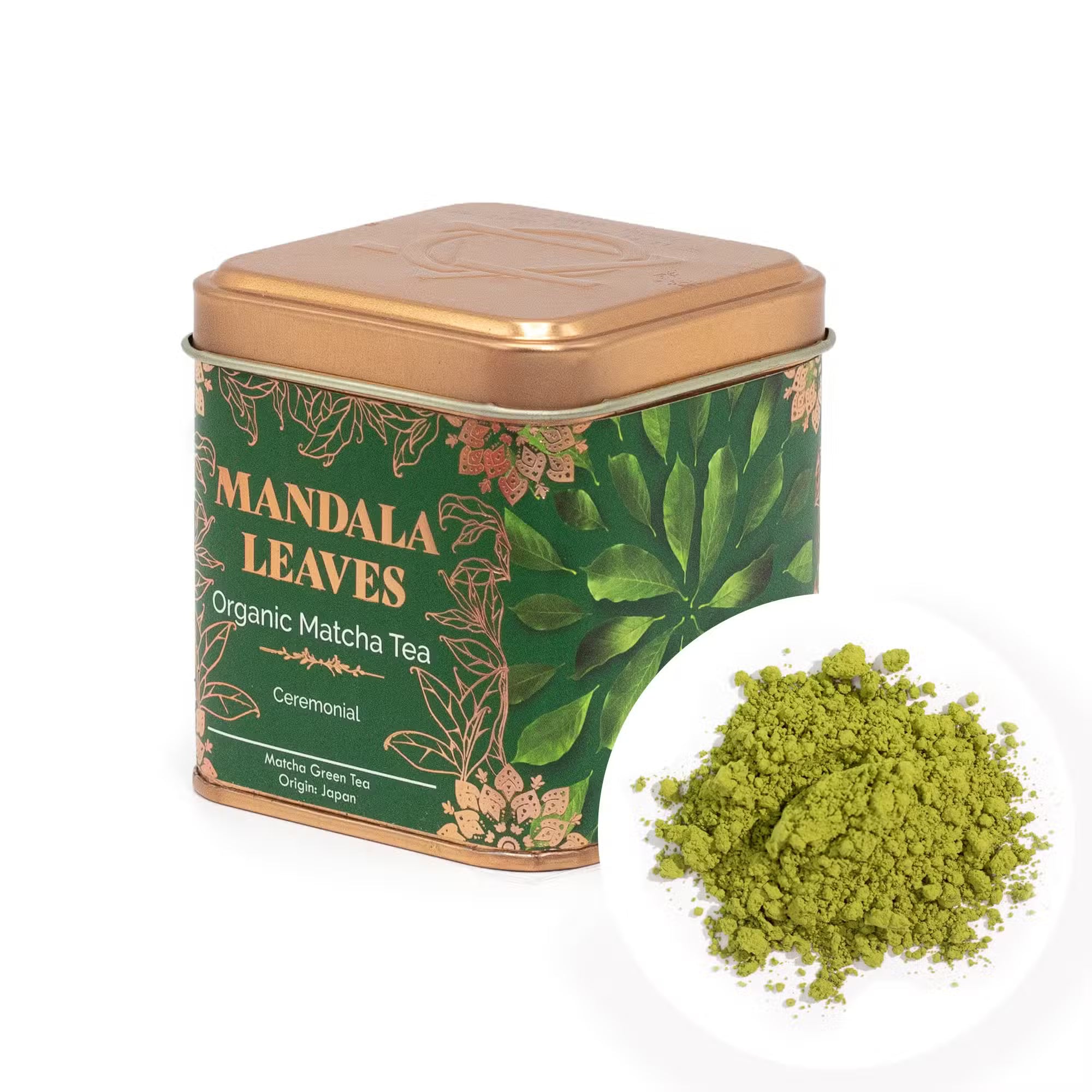 Organic Ceremonial Matcha Tea 2-Tin Set - Premium Green Tea Powder (100g)