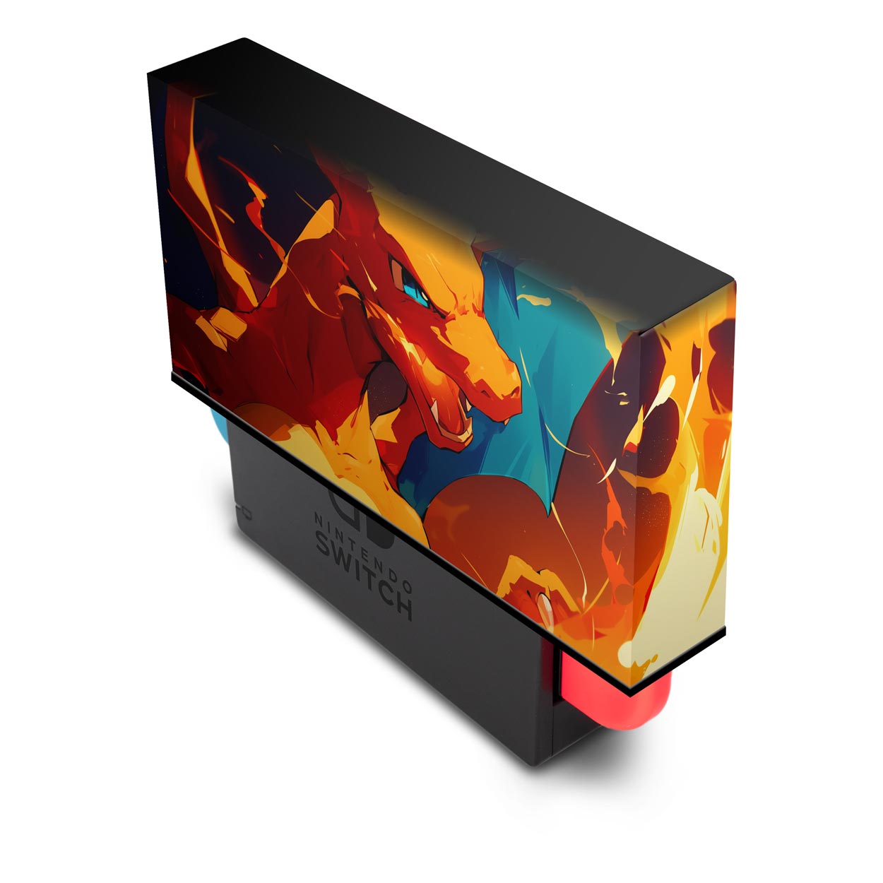 Capa Anti Poeira Nintendo Switch 1 - Chamas de Charizard