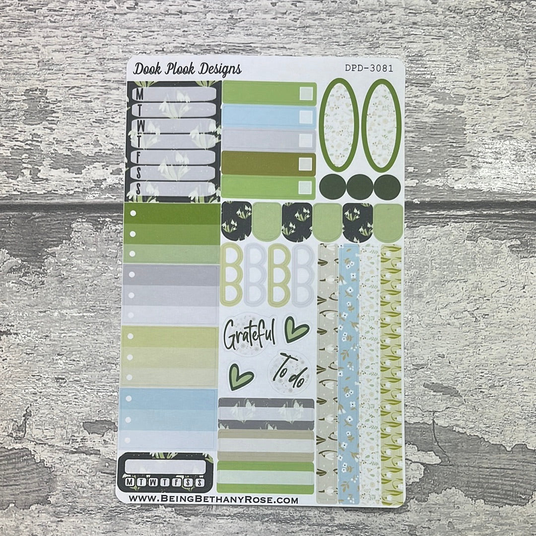 Elsa Snowdrop -  functional  planner stickers (DPD3081)