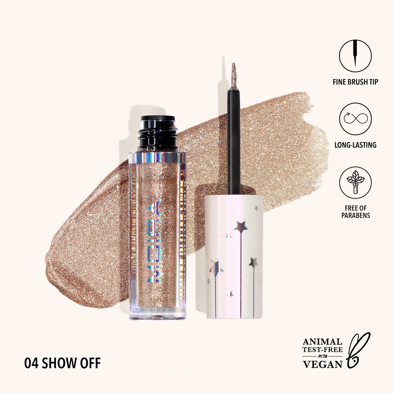 Moira Cosmetics - Eyeliner Pailleté 004 Show Off