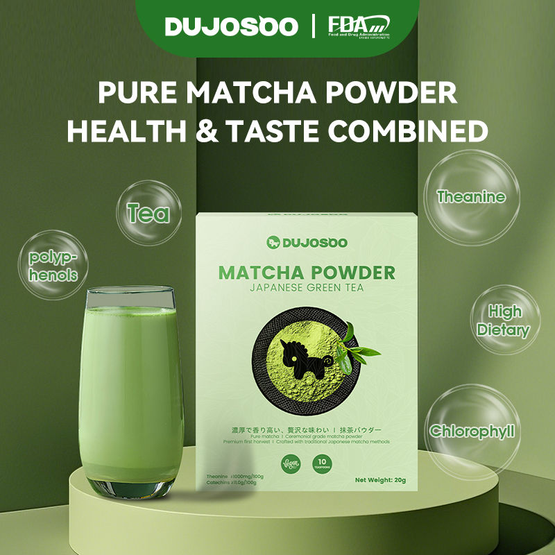 DUJOSOO matcha powder Pure Japanese 100% Matcha Green Tea Instant 2g- Pack of 10