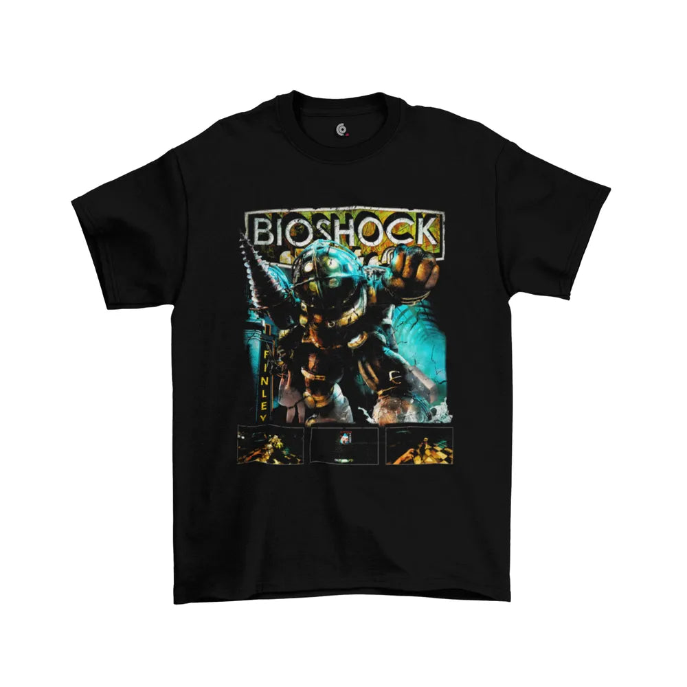 Camiseta Algodão Premium Nintendo Switch Game BioShock