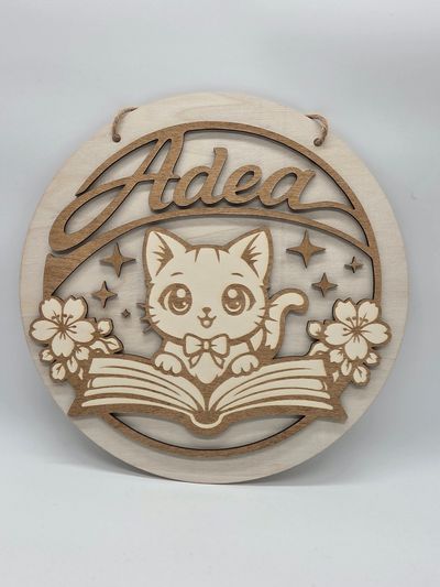 Personalisiertes Türschild Kinderzimmer Holz – Namensschild individuell – Kinderzimmer Deko – Geschenk zur Geburt / Taufe / Geburtstag