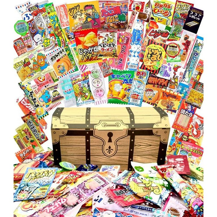 お菓子 駄菓子 詰め合わせ 60種65点セット ギチギチパンパン破裂寸前 の宝箱 駄菓子セット ギフト 子供が喜ぶ個包装の大量。 駄菓子詰め合わせ