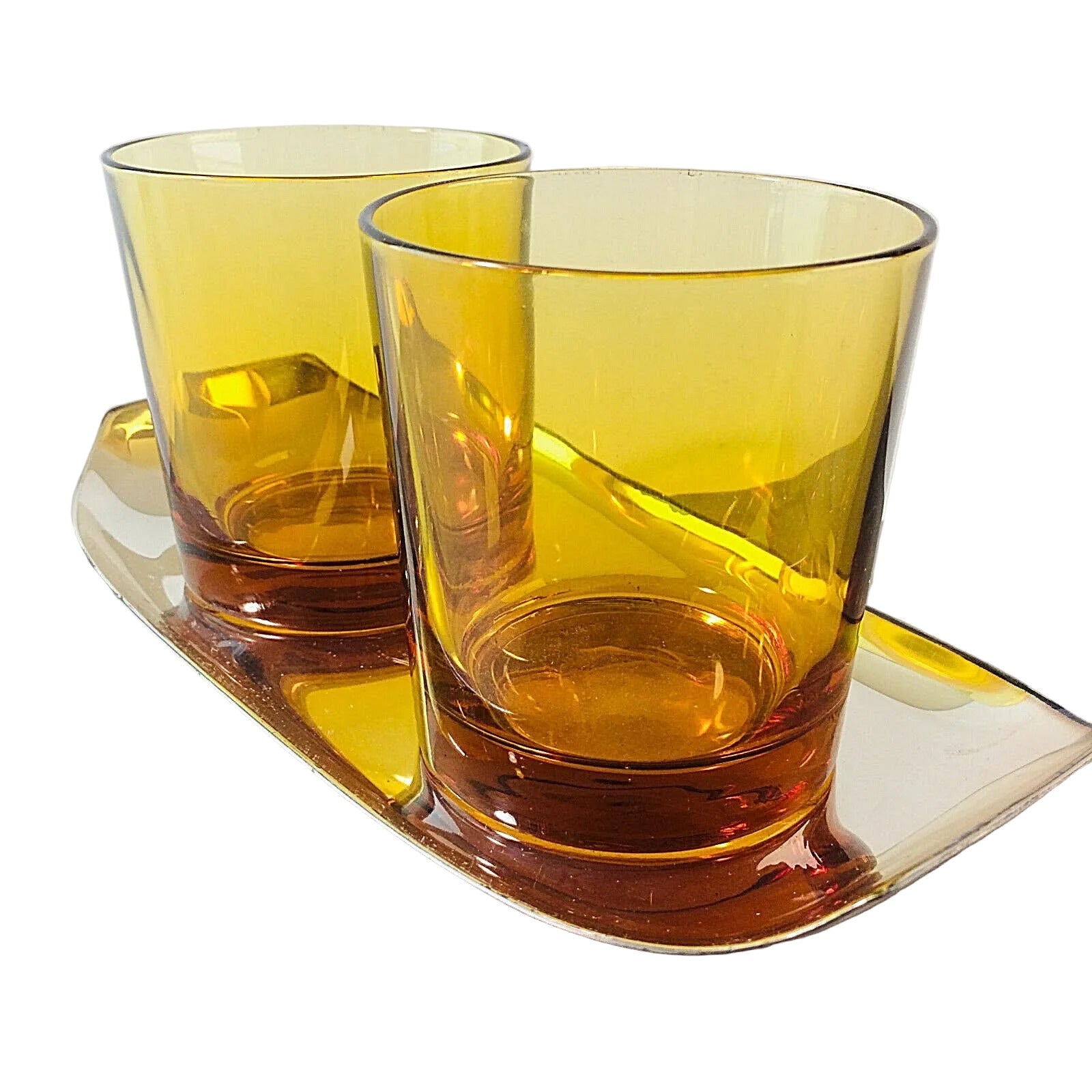 Whiskygläser Italy 8 cm mit WMF Tablett Vintage 50er 60er Gläser