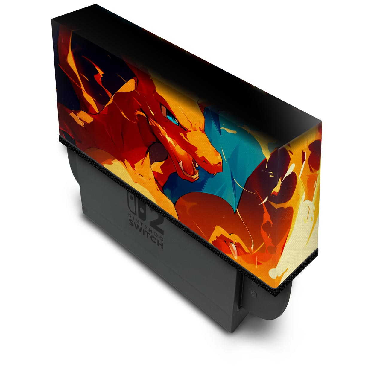 Capa Anti Poeira Nintendo Switch 2 - Chamas de Charizard