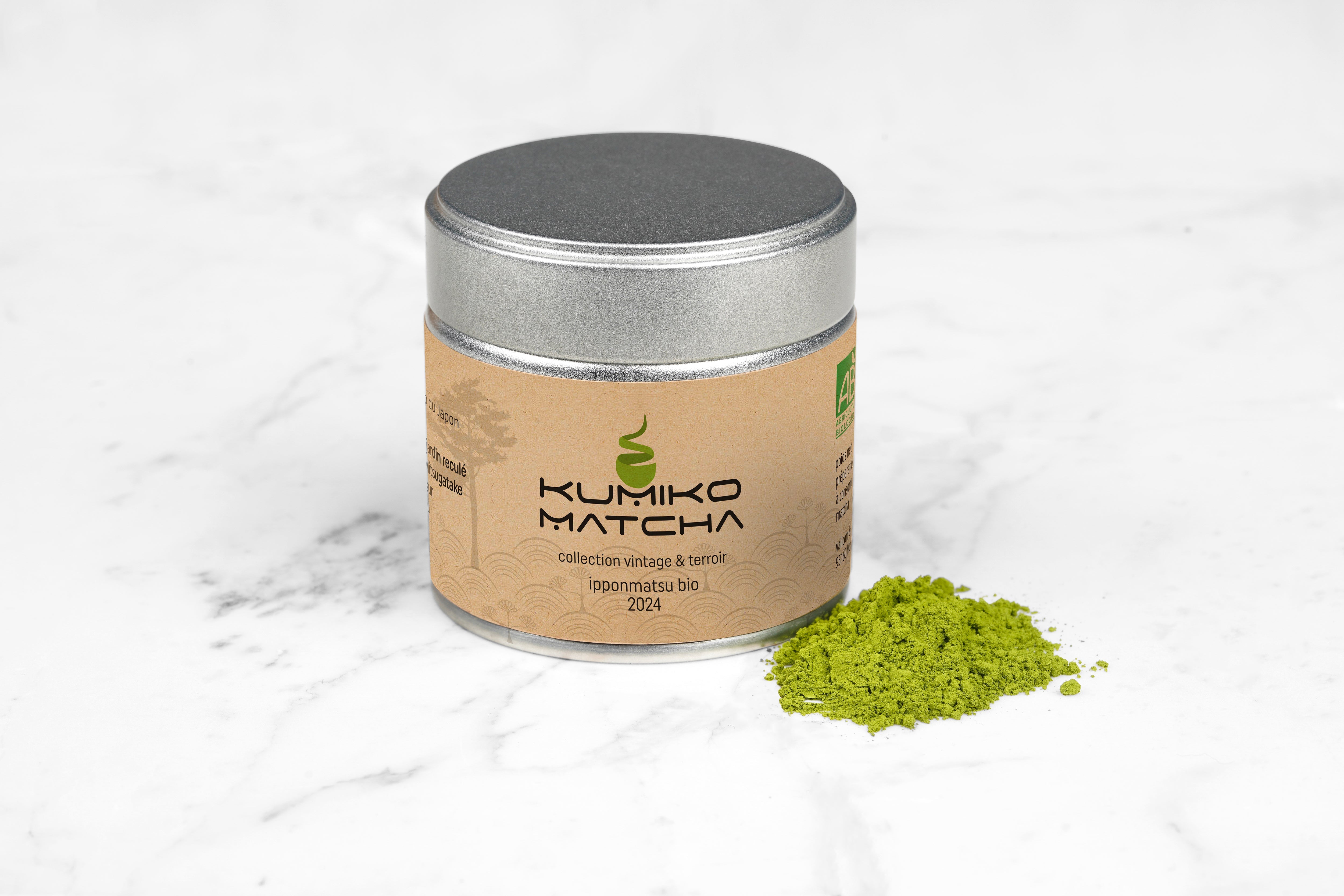 Organic matcha green tea Ipponmatsu
