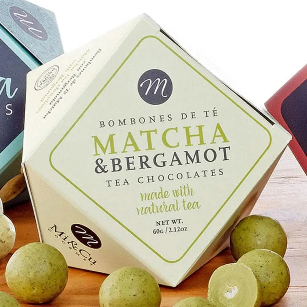 Chocolate Matcha Tea Bergamot - Green Tea Citrus Bonbons